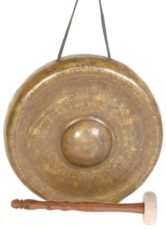 instrument de musique joué dans le spectacle jeune public, Ginkgo et la lanterne magique, le gong