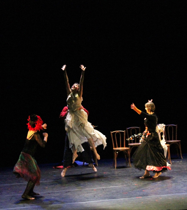 Photographie spectacle Baroccos, compagnie Oiseau Lyre, Théâtre d'Auxerre